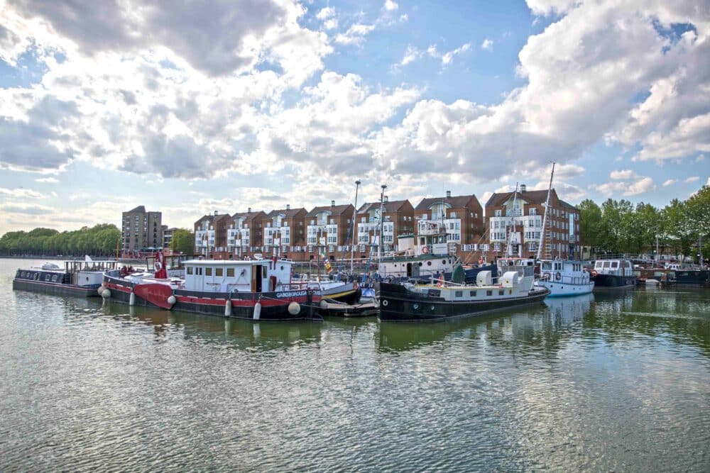 This is a picture of the Greenland Dock in Canada Water SE16