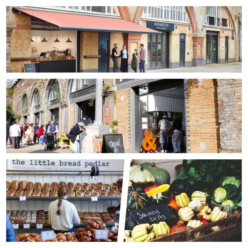 The Bermondsey markets and local shops under the arches